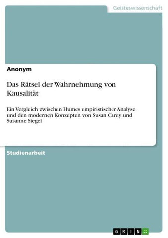Das Rätsel der Wahrnehmung von Kausalität
