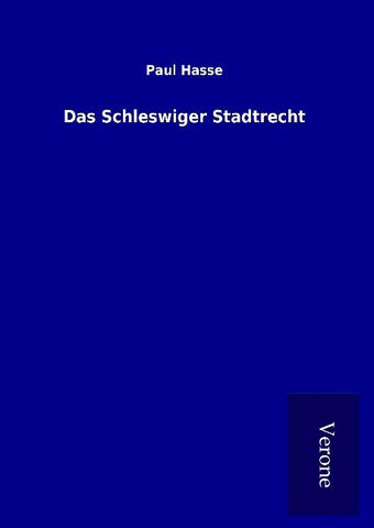 Das Schleswiger Stadtrecht