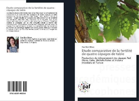 Etude comparative de la fertilité de quatre cépages de table