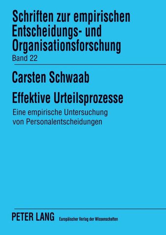 Effektive Urteilsprozesse