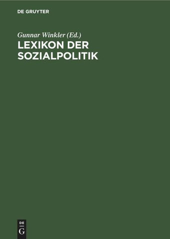 Lexikon der Sozialpolitik