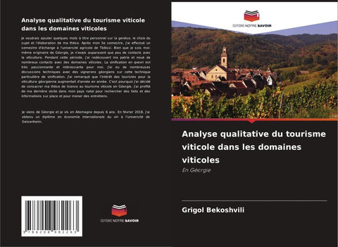 Analyse qualitative du tourisme viticole dans les domaines viticoles