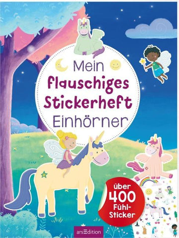Mein flauschiges Stickerheft – Einhörner