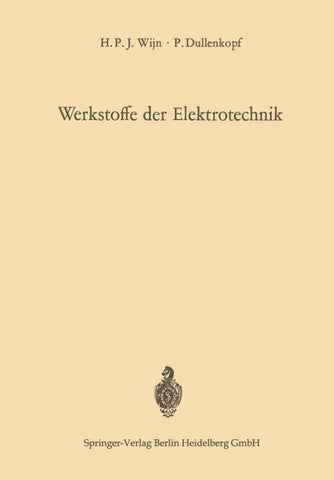 Werkstoffe der Elektrotechnik