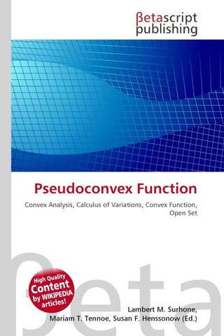 Pseudoconvex Function