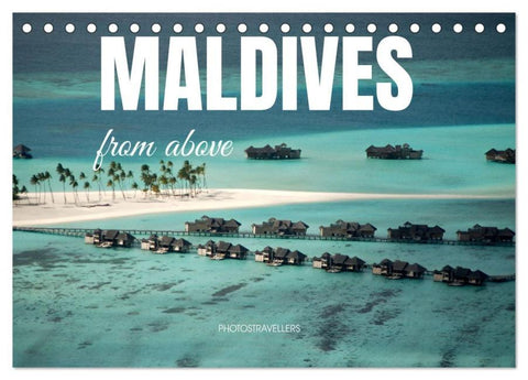 Maldives from above (Desk Calendar 2026 DIN A5 landscape), CALVENDO 12 Month DeskCalendar