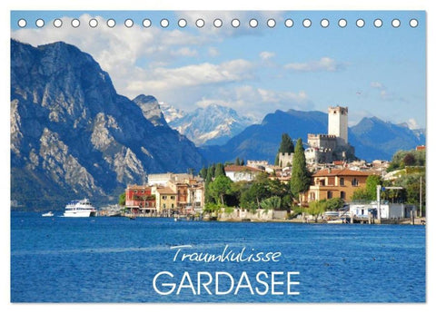 Traumkulisse Gardasee (Tischkalender 2026 DIN A5 quer), CALVENDO Monatskalender
