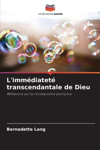 L'immédiateté transcendantale de Dieu