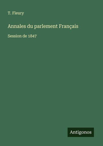 Annales du parlement Français