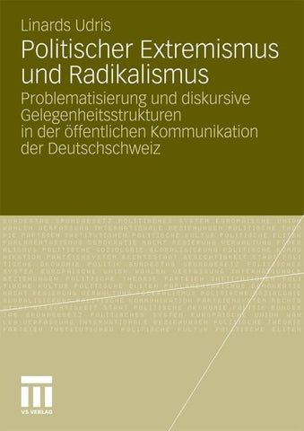 Politischer Extremismus und Radikalismus