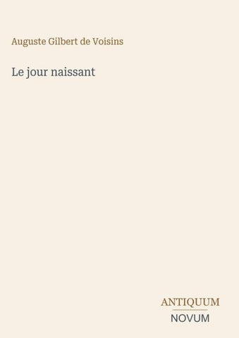 Le jour naissant