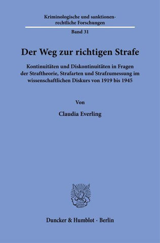 Der Weg zur richtigen Strafe