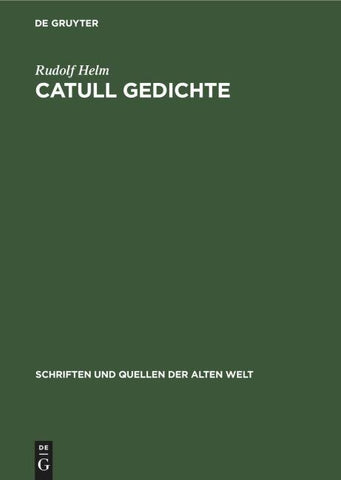 Catull Gedichte