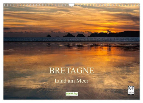 Bretagne - Land am Meer (Wandkalender 2026 DIN A3 quer), CALVENDO Monatskalender