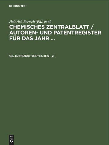 1967, Teil III: Q - Z