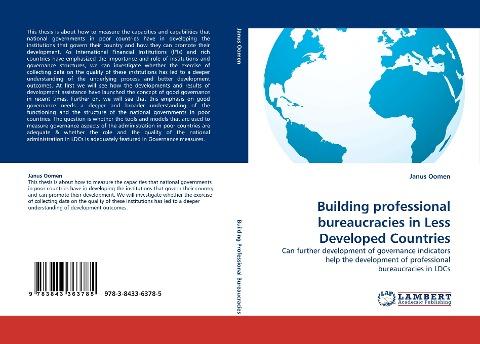Building professional bureaucracies in Less Developed Countries