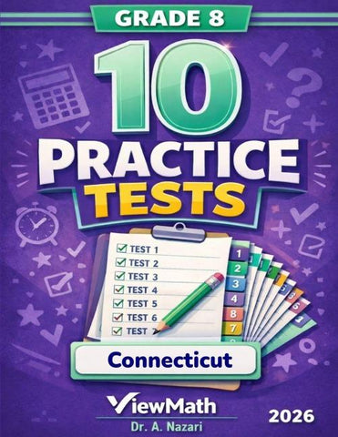 10 Connecticut SBAC Grade 8 Math Practice Tests
