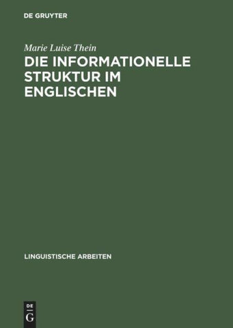 Die informationelle Struktur im Englischen