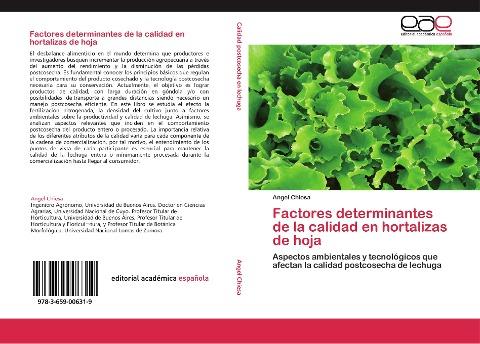 Factores determinantes de la calidad en hortalizas de hoja