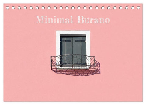 Minimal Burano (Tischkalender 2026 DIN A5 quer), CALVENDO Monatskalender