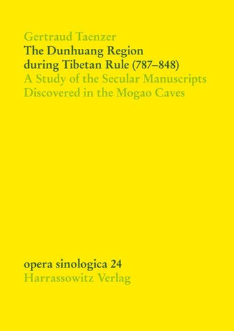 The Dunhuang Region during Tibetan Rule (787-848)