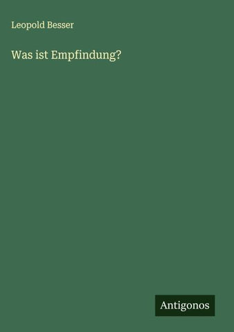 Was ist Empfindung?