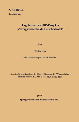 Ergebnisse des IBP-Projekts „Zwergstrauchheide Patscherkofel“