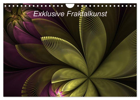 Exklusive Fraktalkunst / AT-Version (Wandkalender 2026 DIN A4 quer), CALVENDO Monatskalender