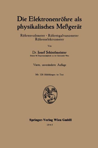 Die Elektronenröhre als physikalisches Meßgerät