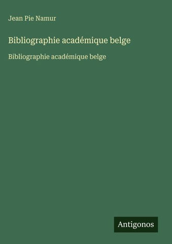 Bibliographie académique belge