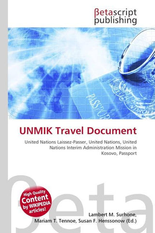UNMIK Travel Document