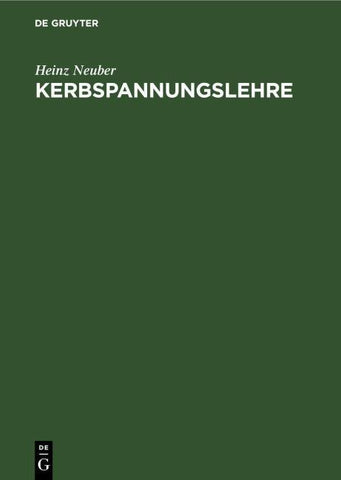 Kerbspannungslehre