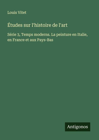 Études sur l'histoire de l'art