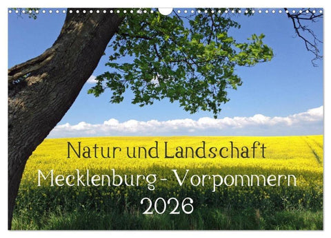 Natur und Landschaft Mecklenburg - Vorpommern 2026 (Wandkalender 2026 DIN A3 quer), CALVENDO Monatskalender
