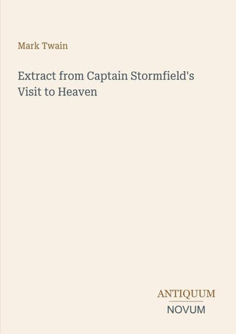Extract from Captain Stormfield's Visit to Heaven