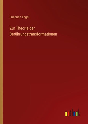 Zur Theorie der Berührungstransformationen