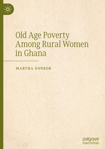 Old Age Poverty Among Rural Women in Ghana