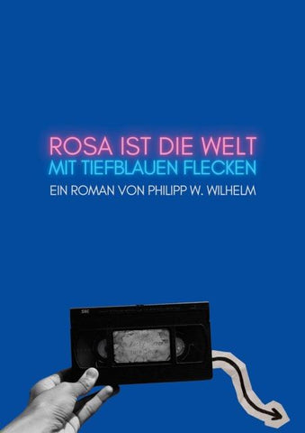 Rosa ist die Welt mit tiefblauen Flecken
