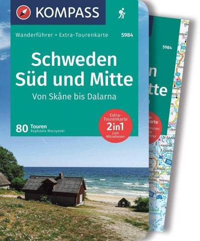 KOMPASS Wanderführer Schweden Süd und Mitte, Von Skåne bis Dalarna, 80 Touren mit Extra-Tourenkarte