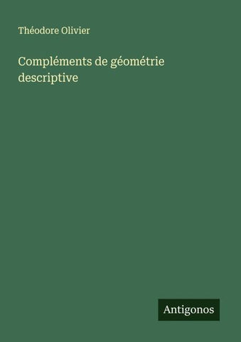 Compléments de géométrie descriptive