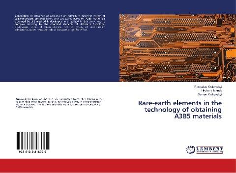 Rare-earth elements in the technology of obtaining A3B5 materials