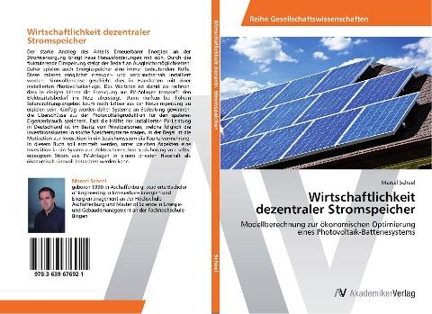 Wirtschaftlichkeit dezentraler Stromspeicher