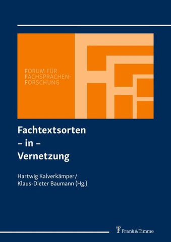 Fachtextsorten – in – Vernetzung