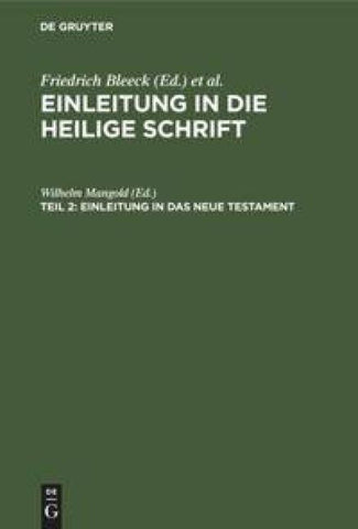 Einleitung in das Neue Testament