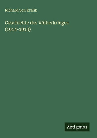 Geschichte des Völkerkrieges (1914-1919)