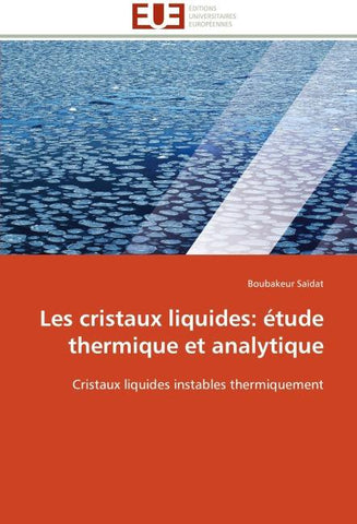 Les cristaux liquides: étude thermique et analytique