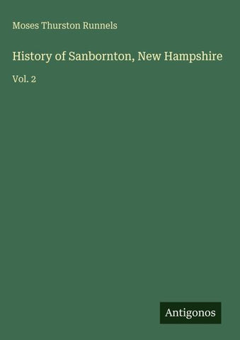 History of Sanbornton, New Hampshire