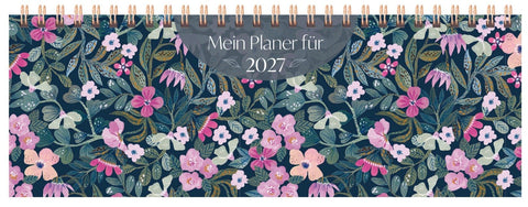 Tischquerkalender Purpur-Blüten 2027