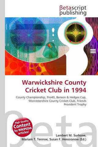 Warwickshire County Cricket Club in 1994