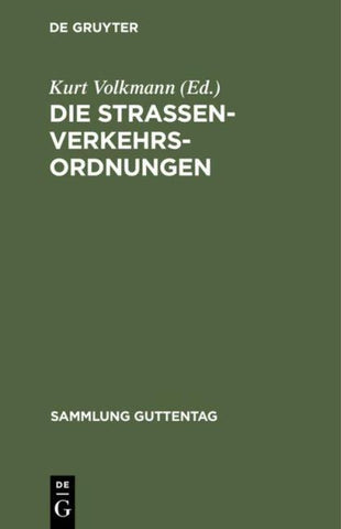 Die Straßenverkehrsordnungen